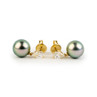 Tahitian Pearl & Diamond Sirène Earrings