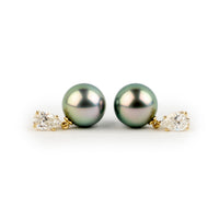 Tahitian Pearl & Diamond Sirène Earrings