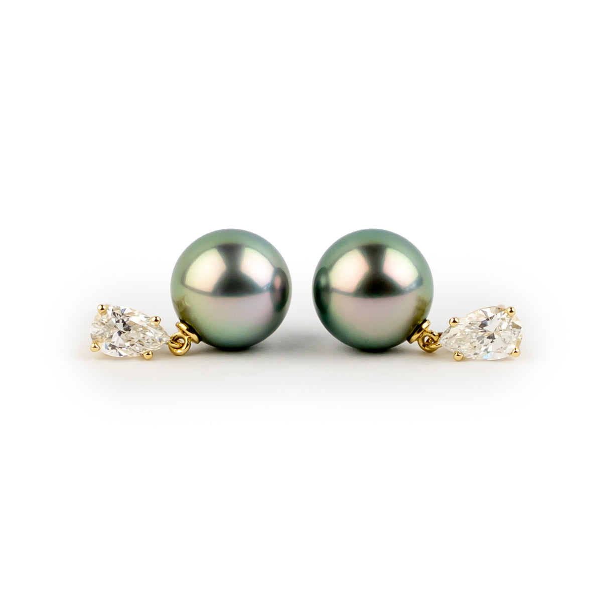 Tahitian Pearl & Diamond Sirène Earrings