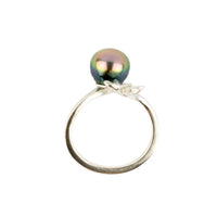 Electric Pink Tiaré Sterling Silver Tahitian Pearl Ring