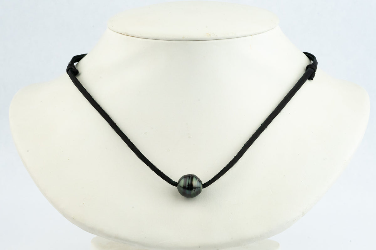 Indigo Green Circled 12mm Super Mana Necklace