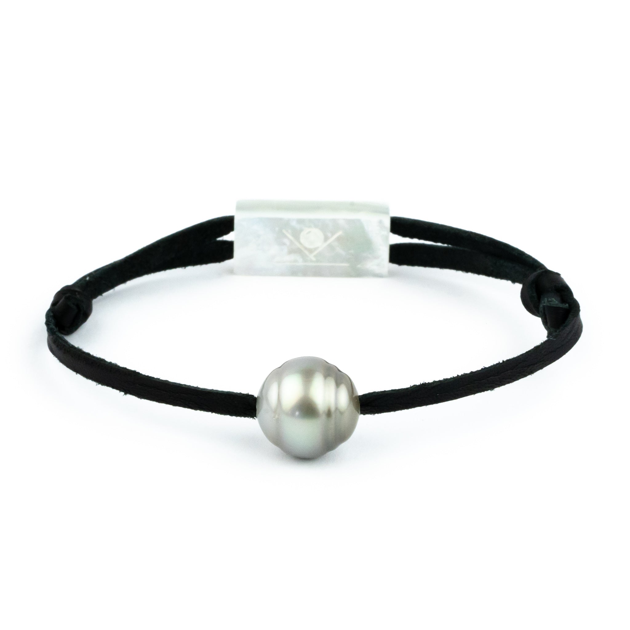 Light Silvery Circled 12.4mm Super Mana Bracelet