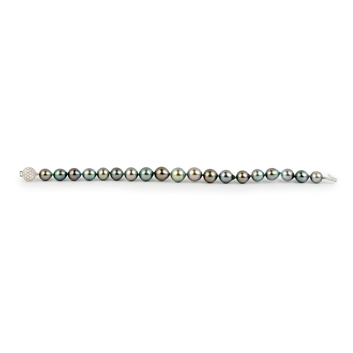 Cool Lavender Blue 8.2-10mm Tahitian Pearl Bracelet