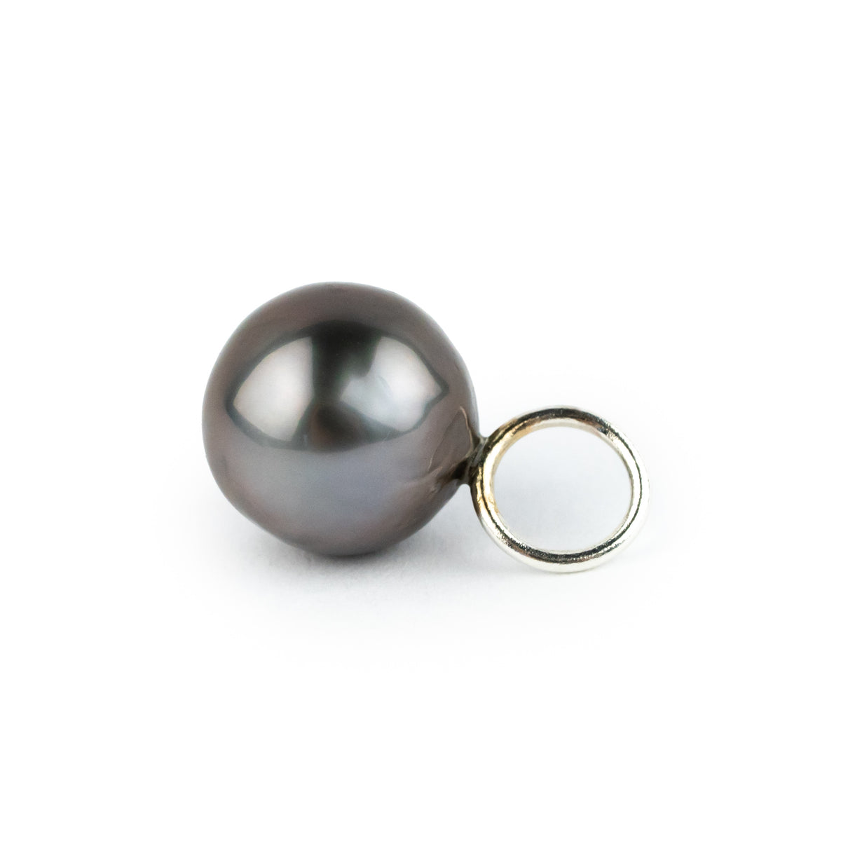 Lavender Pink Baroque 9.2mm Tahitian Pearl Pendant on Sterling Silver