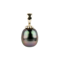 Northern Lights 10.3mm Tahitian Pearl Pendant on 14K White Gold