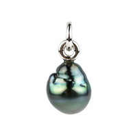 Deep Sea Baroque 11.7mm Tahitian Pearl Rava Pendant on 14K White Gold