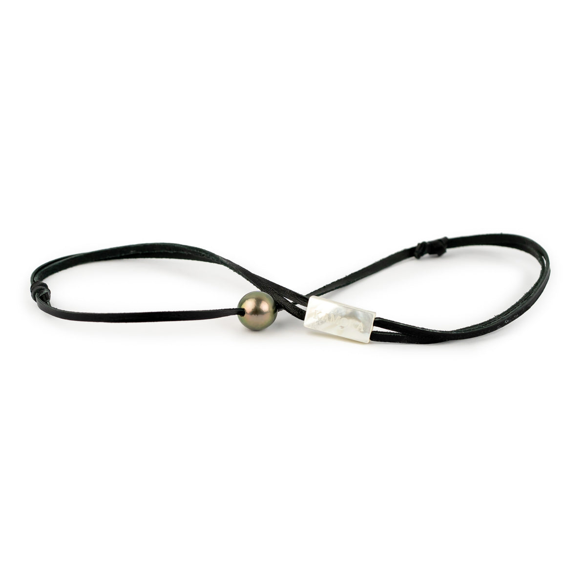 Golden Green Rainbow 11.7mm Super Mana Necklace