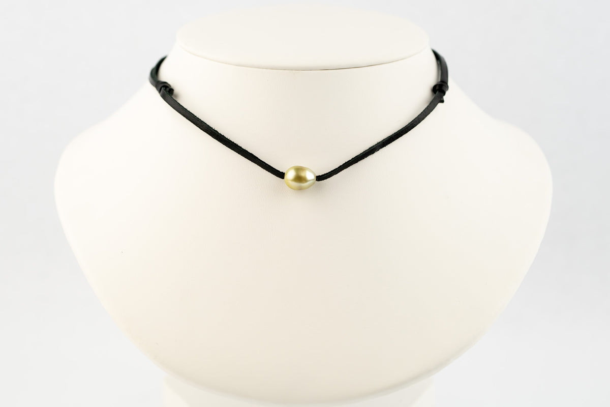 Sunny Yellow 9.8mm Baroque Super Mana Necklace