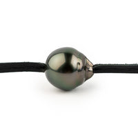 Glossy Ebony Green 12.1mm Baroque Super Mana Necklace