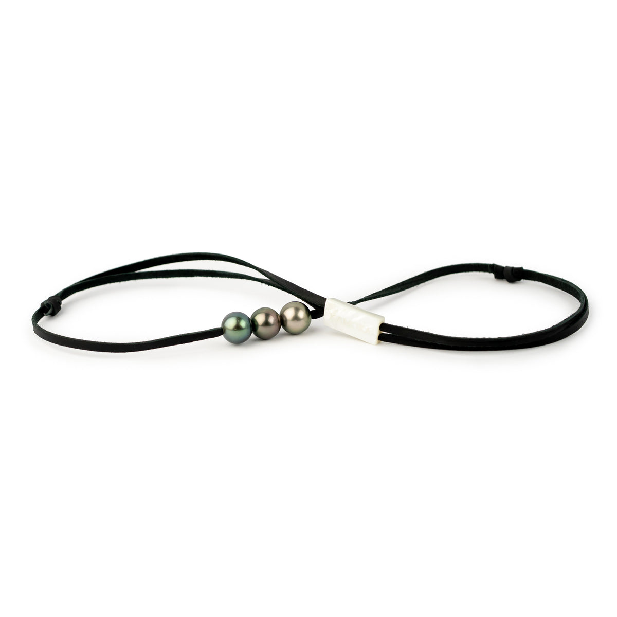 Hazy Tri-Colored 10.2-10.5mm Triple Eimeo Mana Necklace