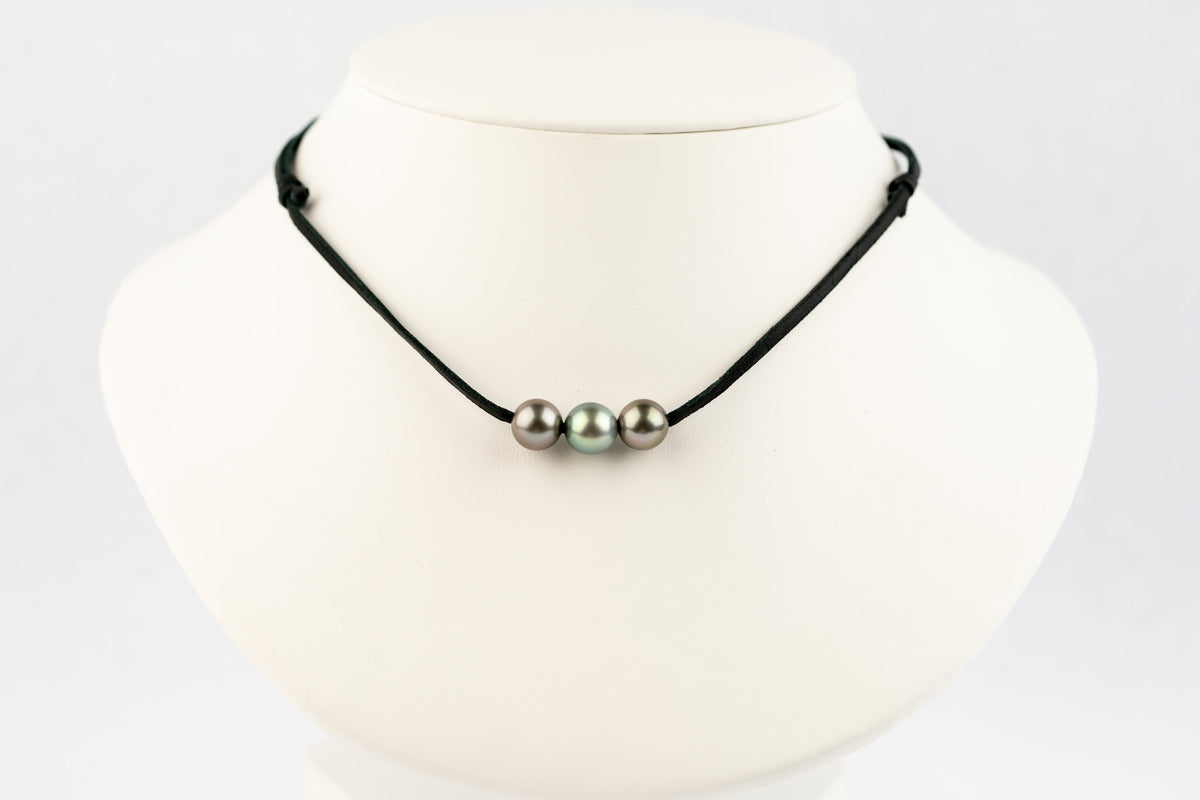 Pink Ice 10-10.5mm Triple Eimeo Mana Necklace
