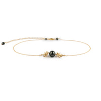 Hunter Green Tiaré Choker Necklace on 14k Yellow Gold