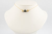 Hunter Green Tiaré Choker Necklace on 14k Yellow Gold