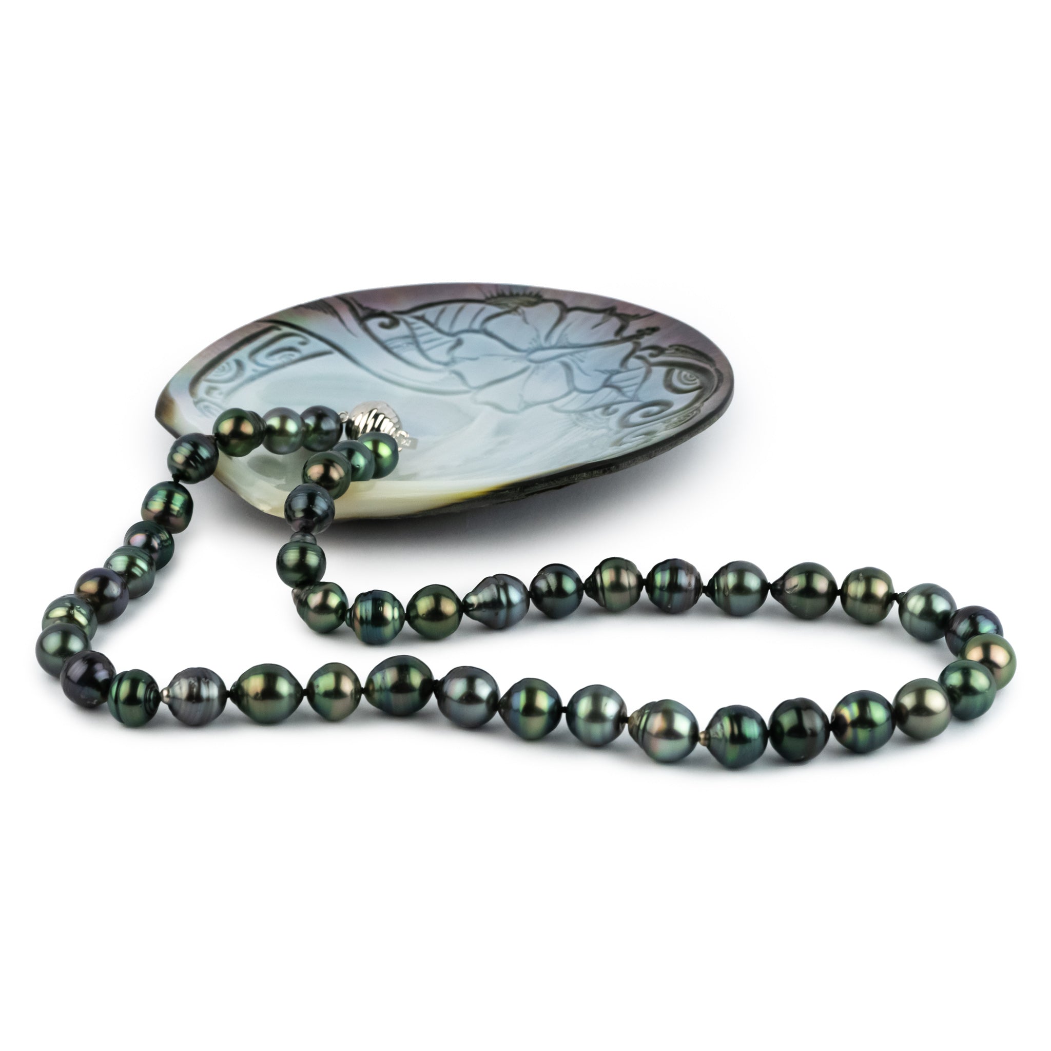 Underwater Love 9-11.2mm Circled Tahitian Pearl Strand