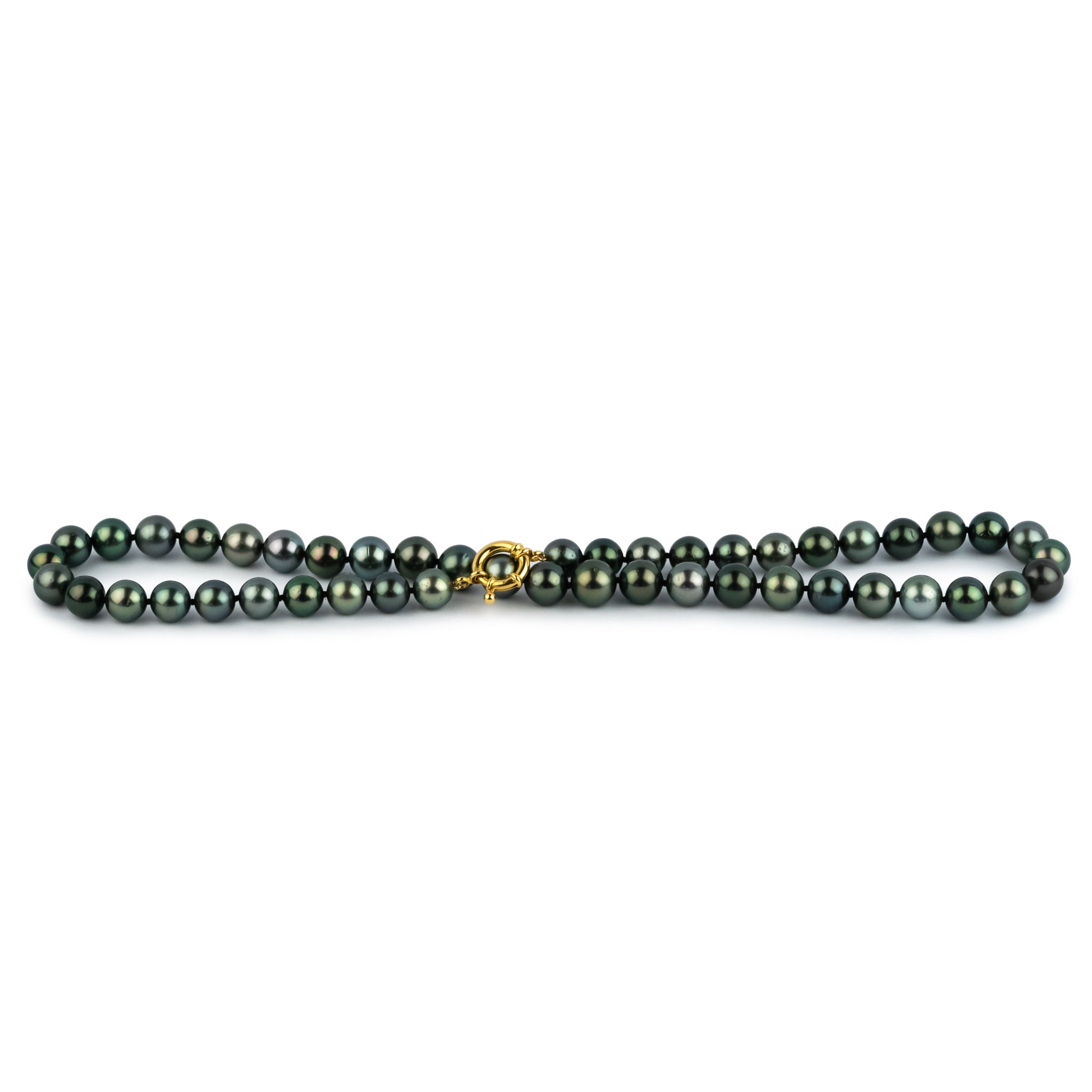 Luminous Blue-Green 9.9-11.4mm Tahitian Pearl Strand
