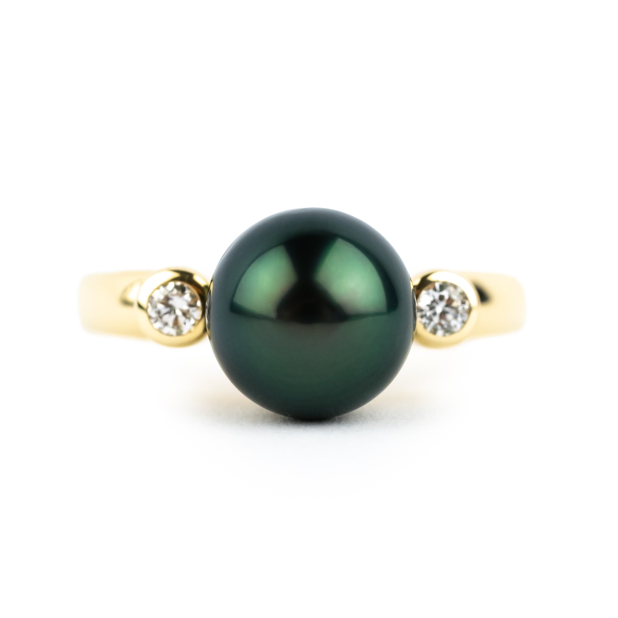 Tahitian Pearl & Diamond Aurora Ring