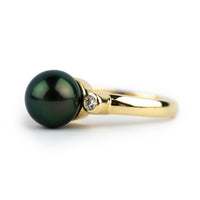 Tahitian Pearl & Diamond Aurora Ring
