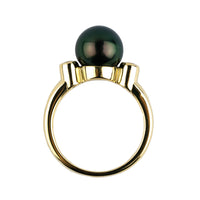 Tahitian Pearl & Diamond Aurora Ring