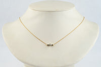 Tahitian Keshi Pearl & Diamond Mahana Necklace