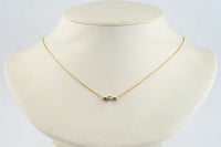 Tahitian Keshi Pearl & Diamond Mahana Necklace