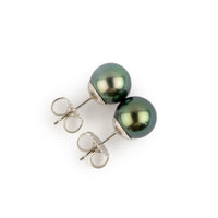Blue Dream 8.3-8.7mm Tahitian Pearl Stud Earrings
