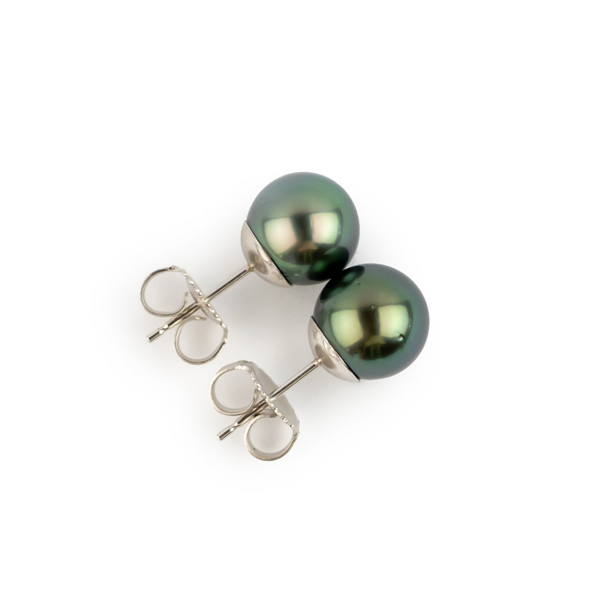 Blue Dream 8.3-8.7mm Tahitian Pearl Stud Earrings