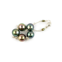 Tropical Dream Tahitian Pearl Tin Cup Bracelet on Sterling Silver