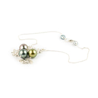 Rhapsody Tiaré Tin-Cup Tahitian Pearl Necklace on Sterling Silver