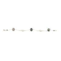 Blissful Bouquet Tiaré Tahitian Pearl Tin Cup Bracelet on Sterling Silver