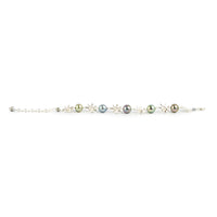 Pastel Daydream Tiaré Sterling Silver Tahitian Pearl Bracelet