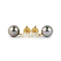 Tahitian Pearl & Diamond Sirène Earrings