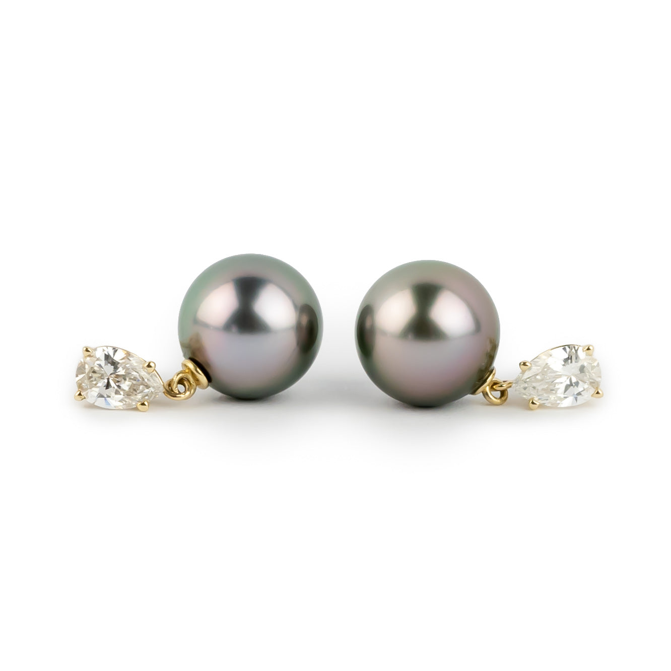 Tahitian Pearl & Diamond Sirène Earrings