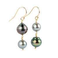 Whimsical Tahitian Pearl Earrings