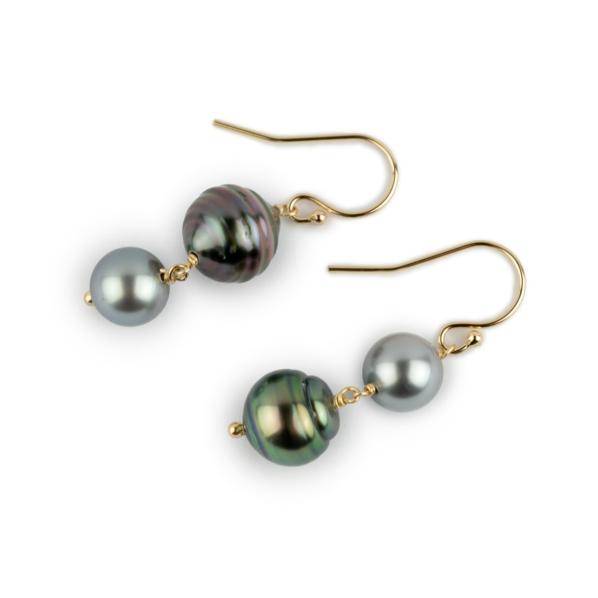 Whimsical Tahitian Pearl Earrings