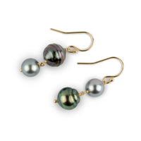 Whimsical Tahitian Pearl Earrings