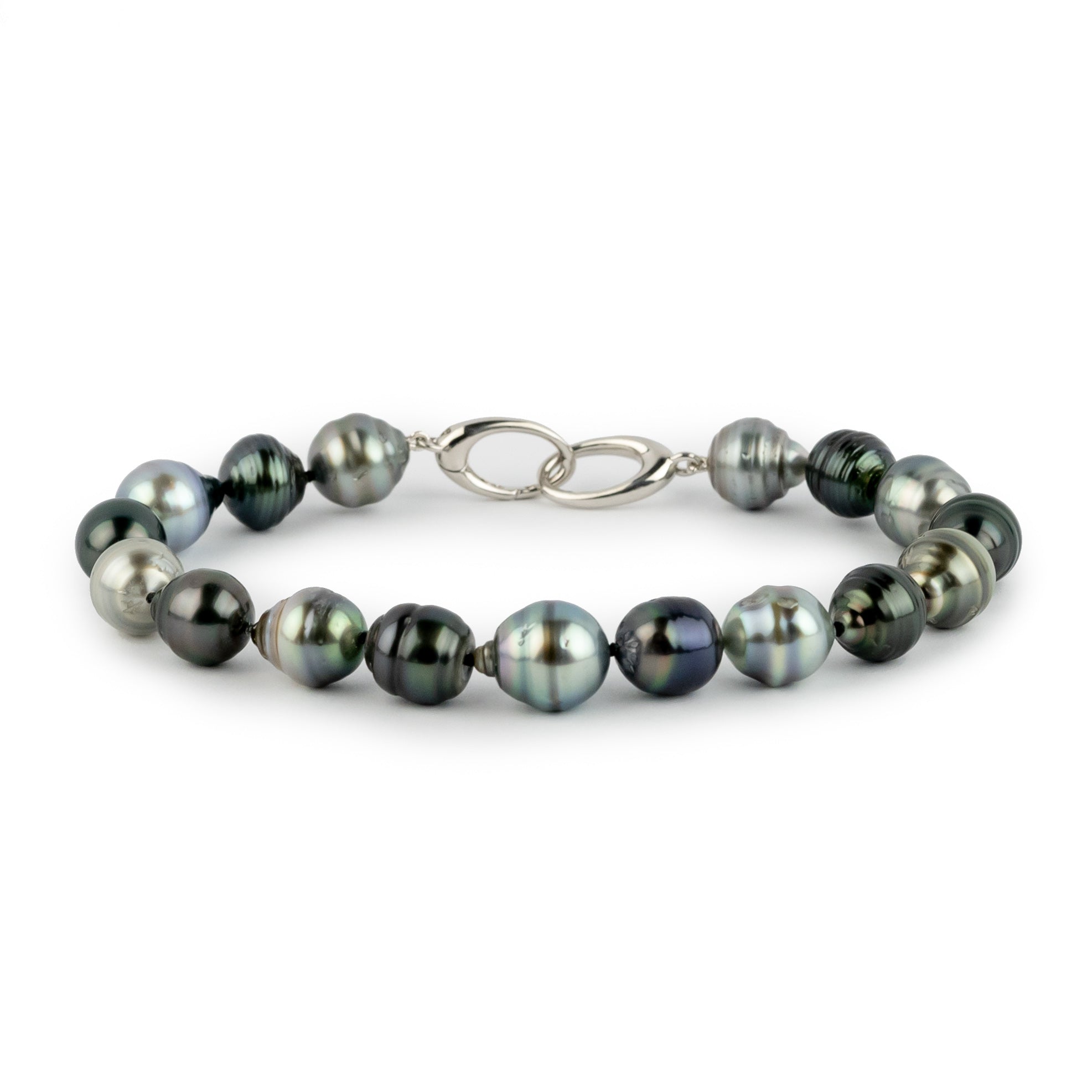 Sea & Sky 9-11mm Circled Drop Tahitian Pearl Bracelet