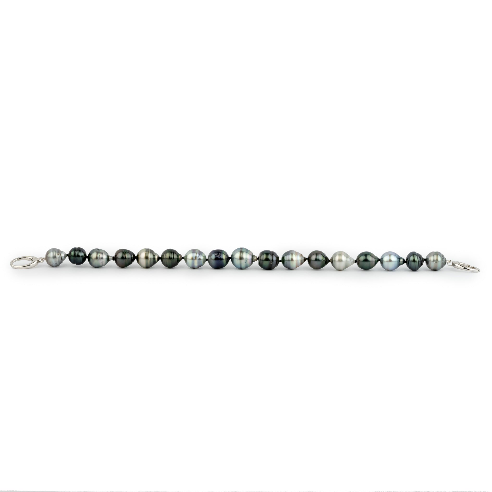Sea & Sky 9-11mm Circled Drop Tahitian Pearl Bracelet