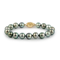 Light Peacock Green 8.7-9.9mm Tahitian Pearl Bracelet