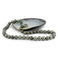 Green Aurora 9.7-11.7mm Tahitian Pearl Strand