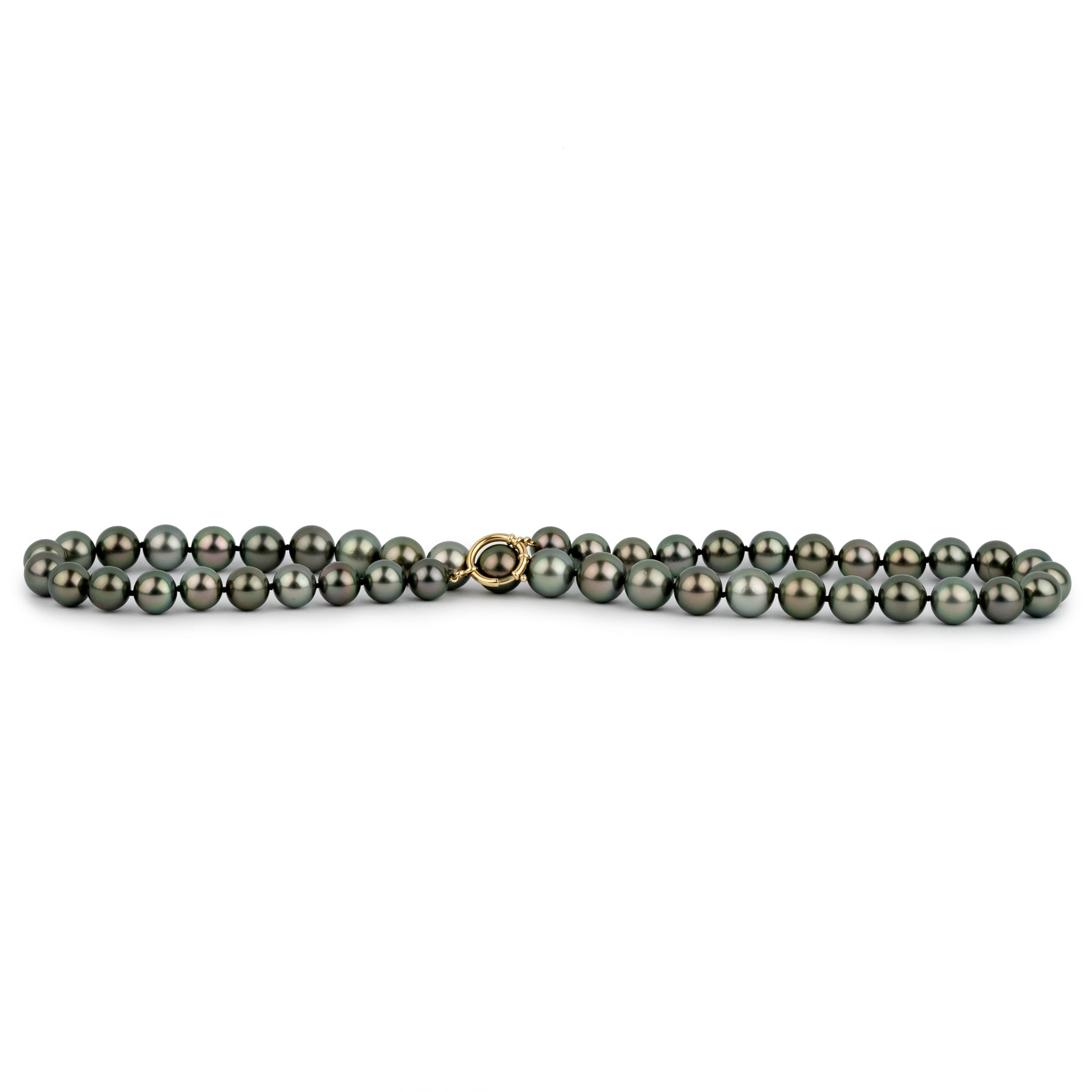 Green Aurora 9.7-11.7mm Tahitian Pearl Strand