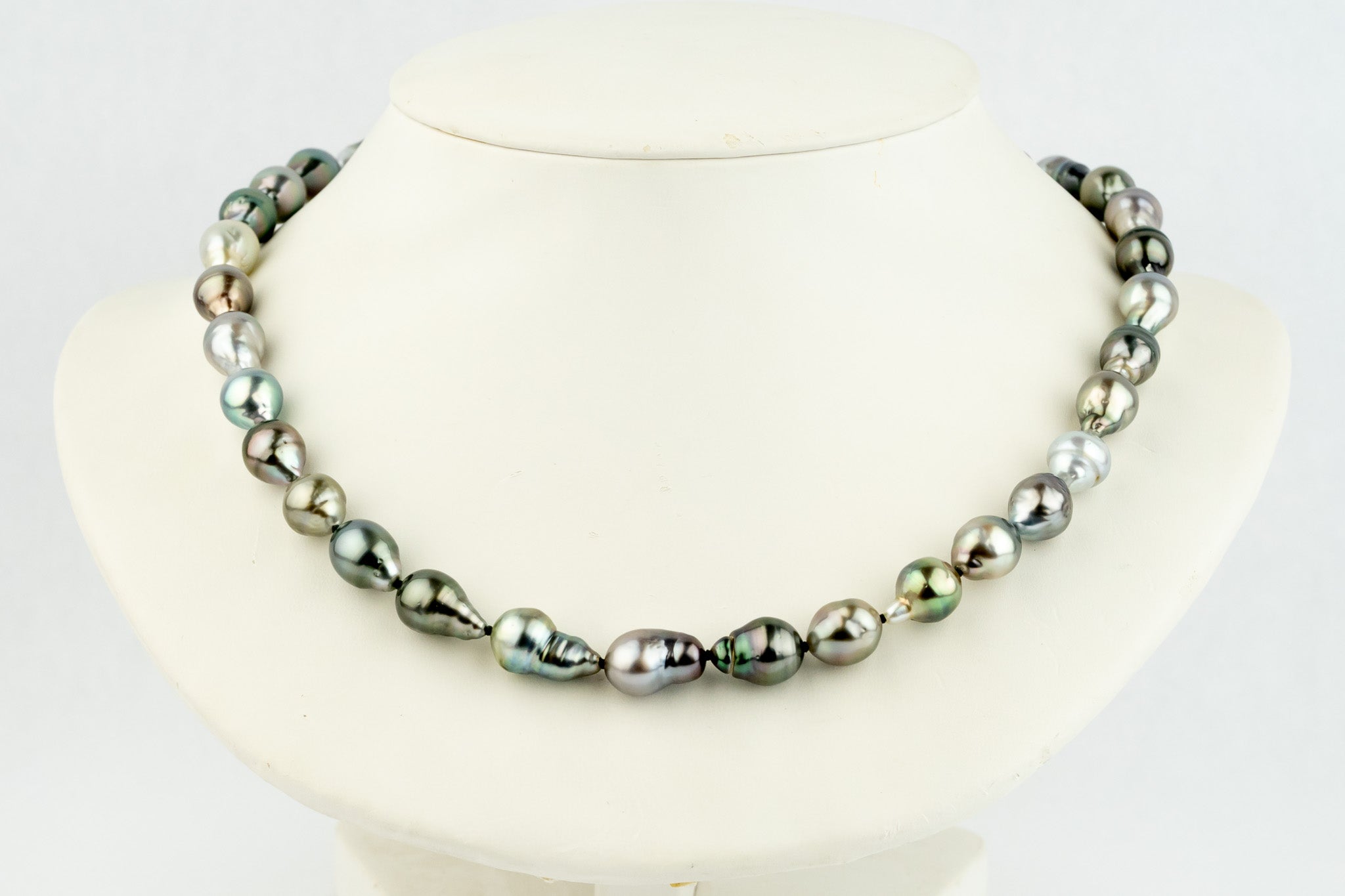 Tropical Sunrise Baroque 9-10.1mm Tahitian Pearl Strand