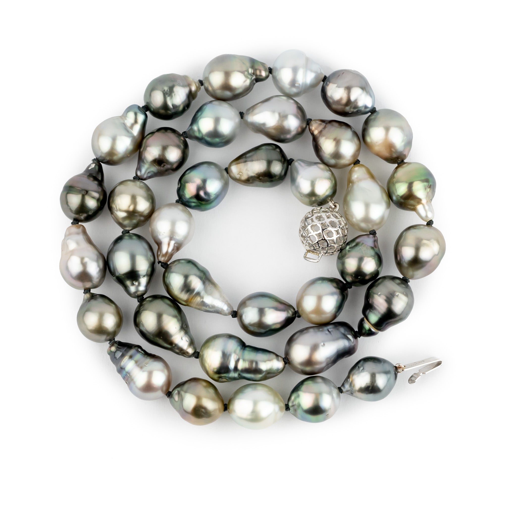 Tropical Sunrise Baroque 9-10.1mm Tahitian Pearl Strand