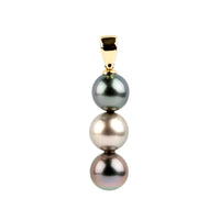 Triple Tahitian Pearl Pendant