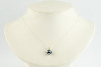 Tahitian Pearl & Peridot Sky Blue Étoile Necklace on Sterling Silver