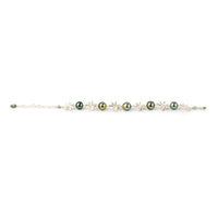 Pastel Peacock Tiaré Sterling Silver Tahitian Pearl Bracelet