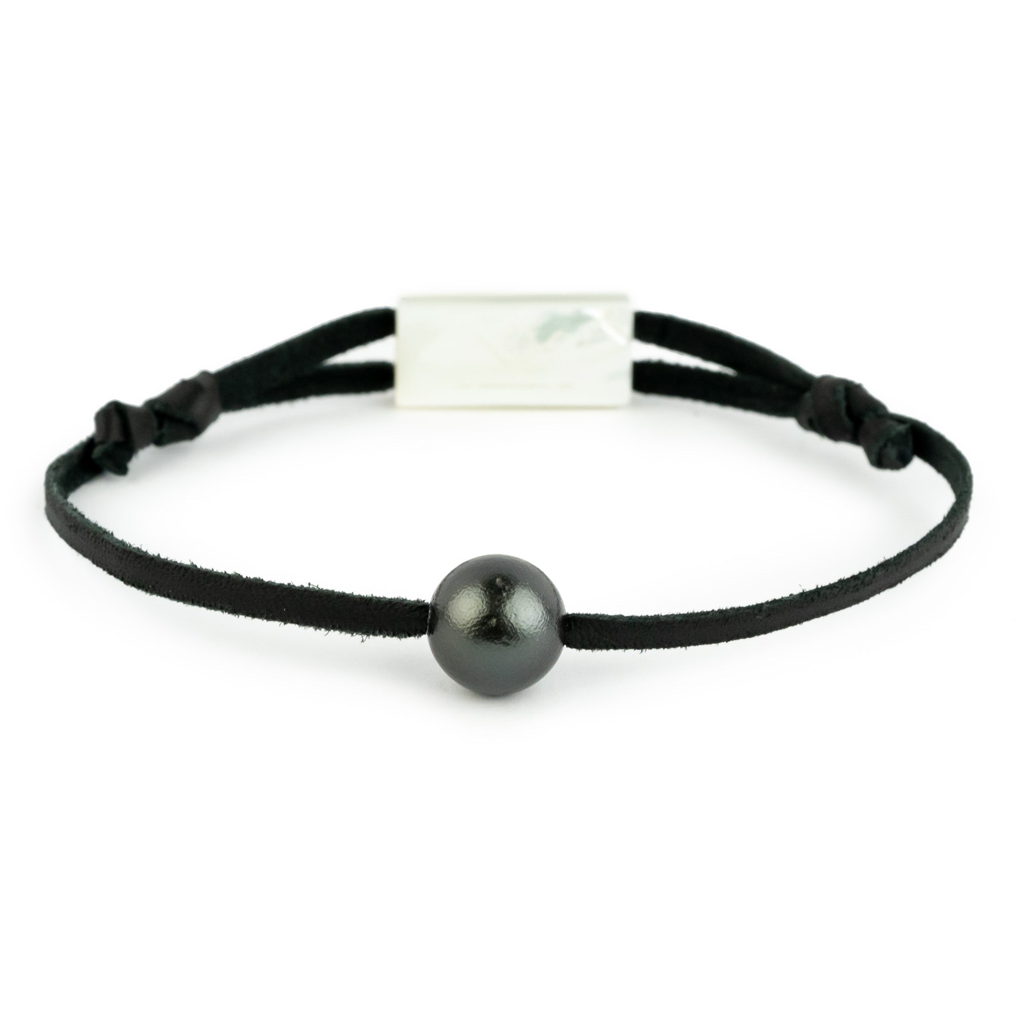 Midnight Black Shark Skin 11mm Super Mana Bracelet