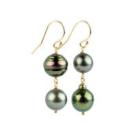 Whimsical Tahitian Pearl Earrings