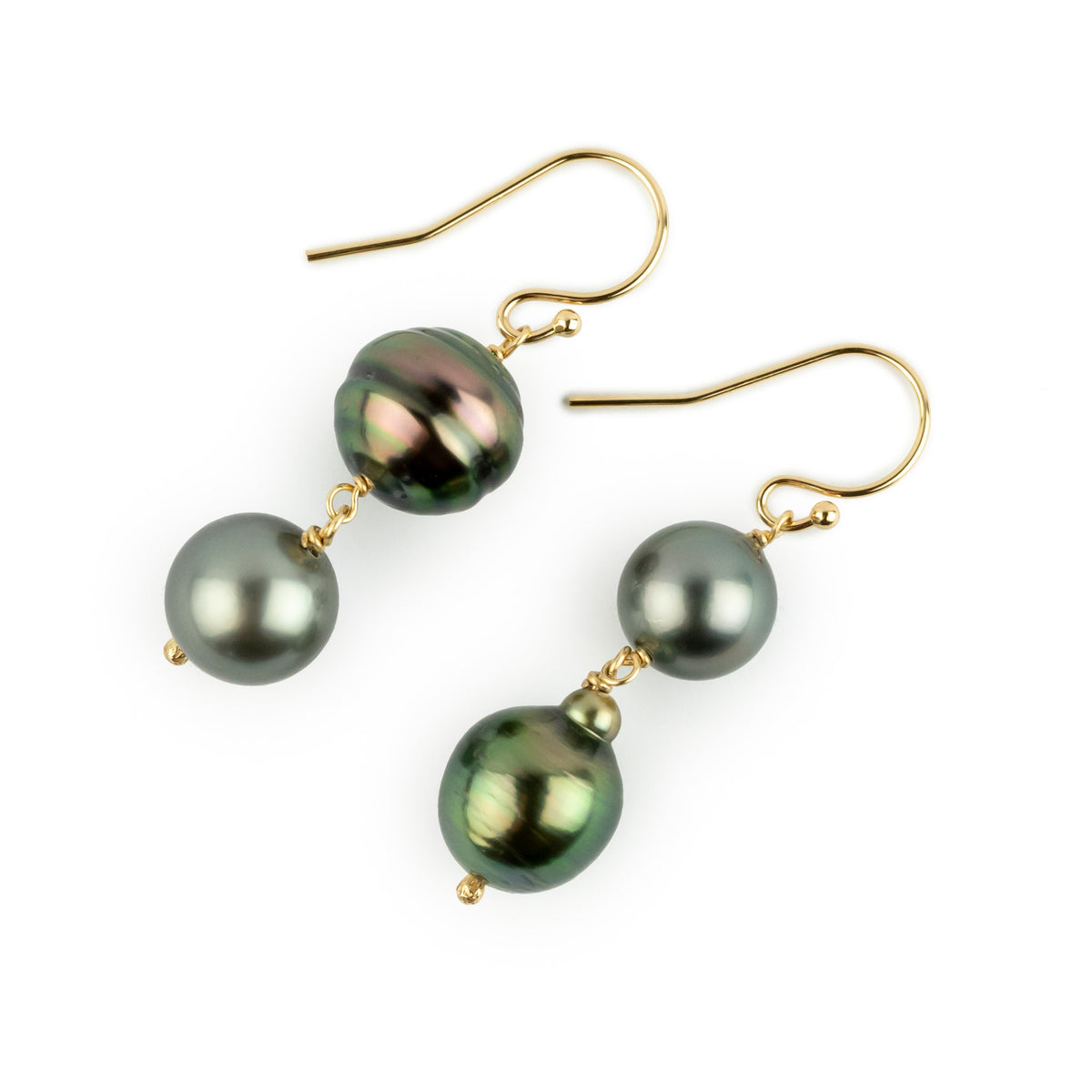 Whimsical Tahitian Pearl Earrings