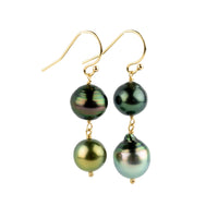 Whimsical Tahitian Pearl Earrings