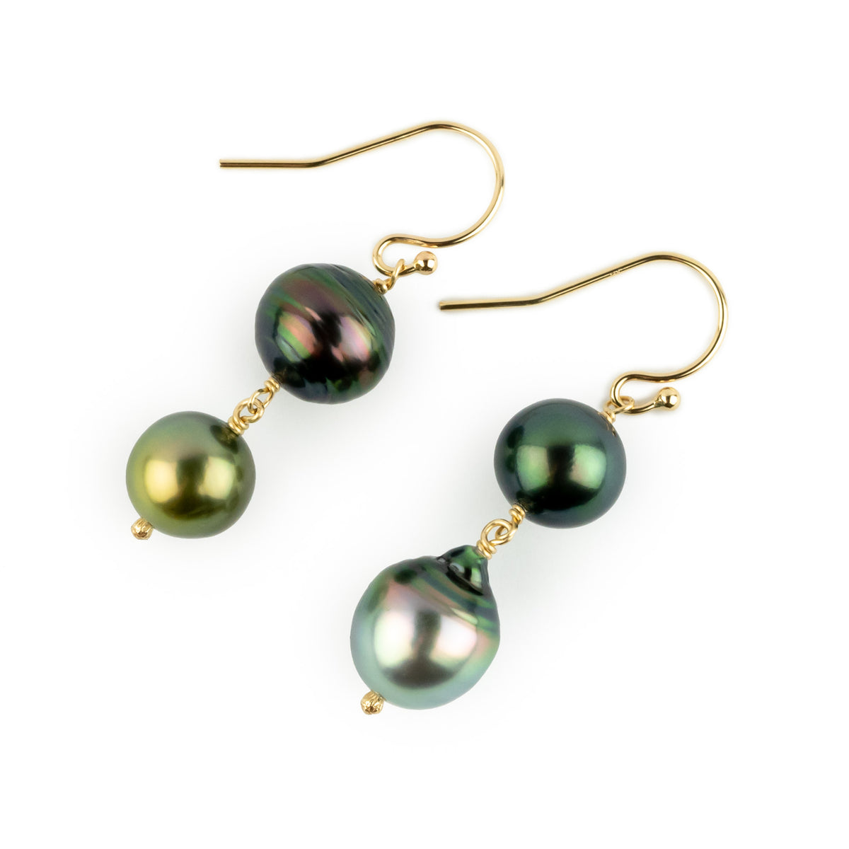 Whimsical Tahitian Pearl Earrings